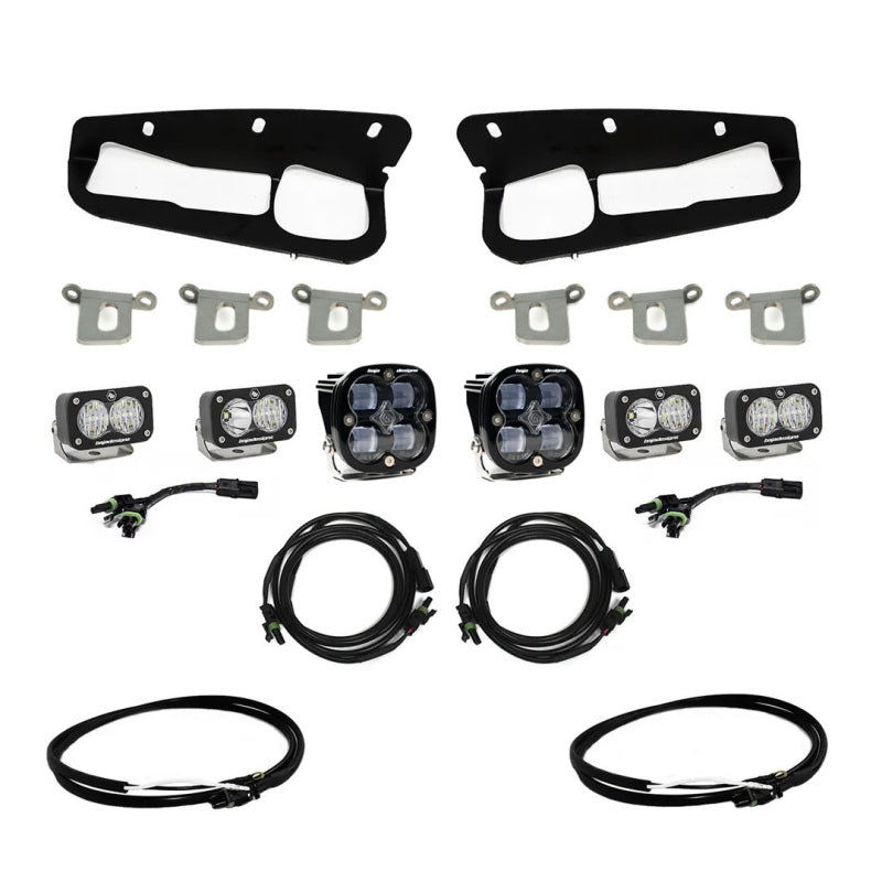 Load image into Gallery viewer, Baja Designs 2021+ Ford Bronco Clear SAE Fog Pocket Kit w/Upfitter
