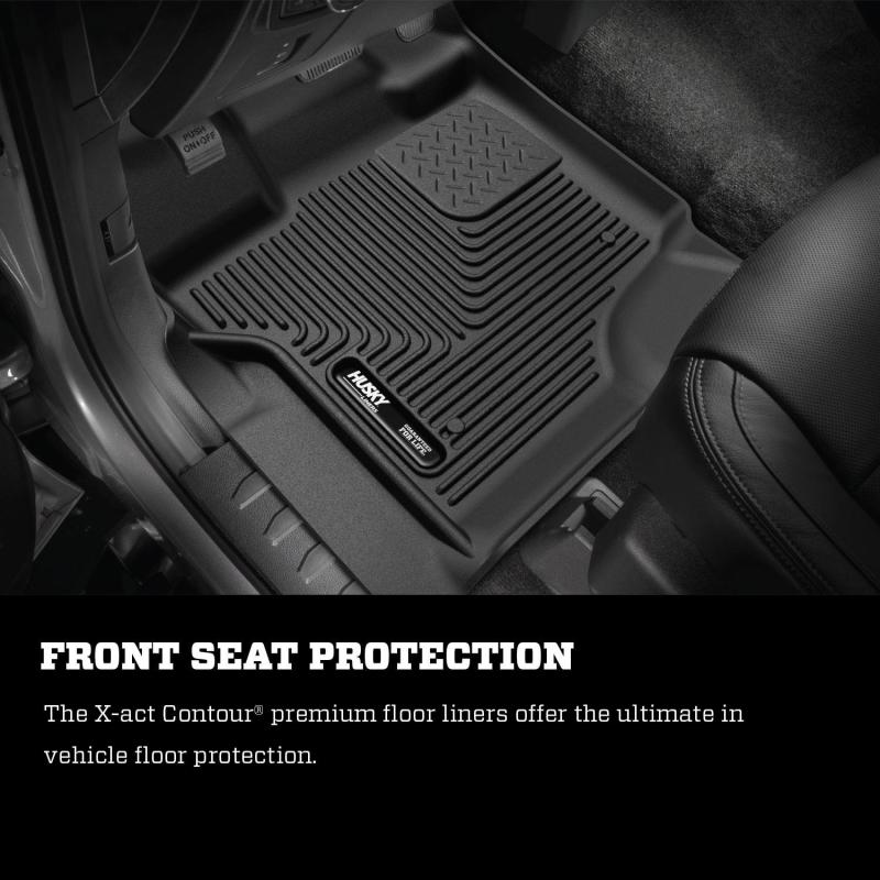 Load image into Gallery viewer, Husky Liners 09-14 Ford F-150 SuperCrew Cab X-Act Contour Second Row Seat Floor Liner - Black
