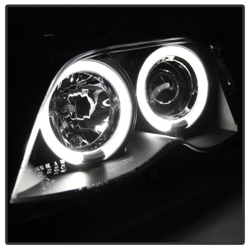 Load image into Gallery viewer, Spyder BMW E46 3-Series 02-05 4DR Projector Headlights 1PC LED Halo Blk PRO-YD-BMWE4602-4D-AM-BK
