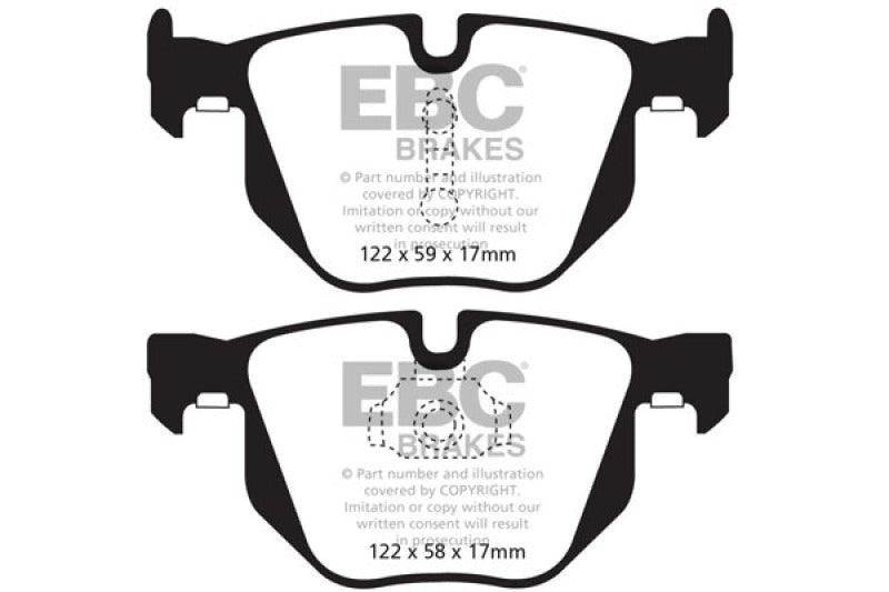 Load image into Gallery viewer, EBC 10-14 BMW X5 3.0 Turbo (35) Redstuff Rear Brake Pads
