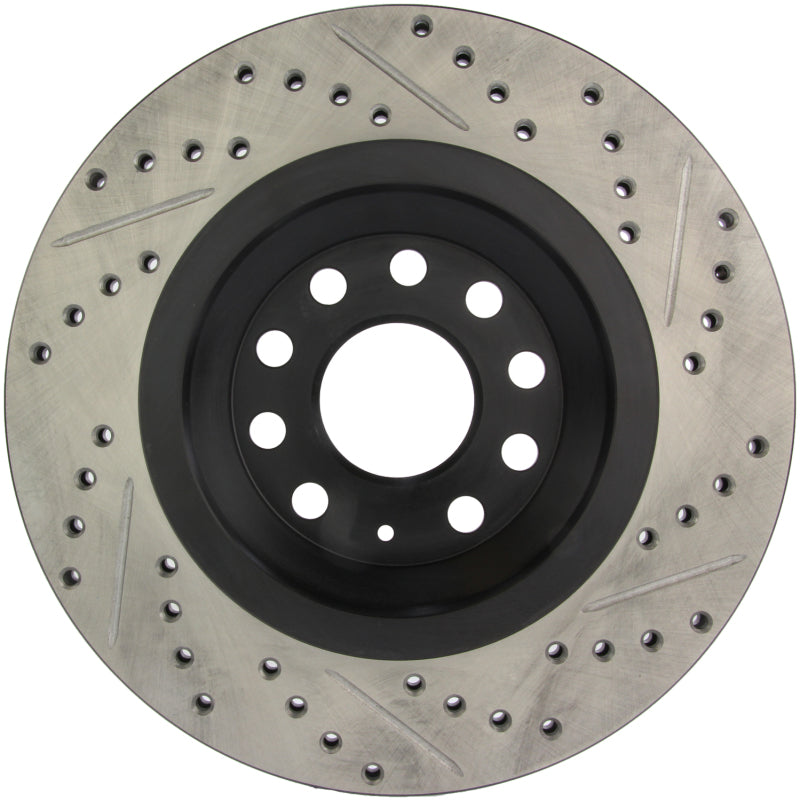 Load image into Gallery viewer, StopTech 09 VW Passat CC / 06-09 Passat Slotted &amp; Drilled Right Rear Rotor
