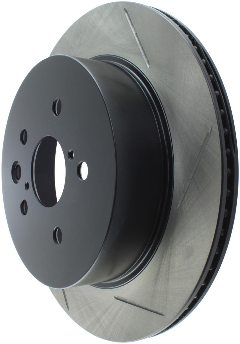 Load image into Gallery viewer, StopTech Power Slot 06-09 Lexus GS Series / 06-10 IS350 Rear Left Slotted Rotor

