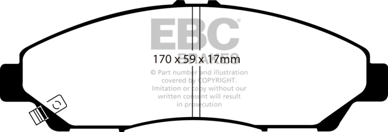 Load image into Gallery viewer, EBC 07-13 Acura MDX 3.7 Greenstuff Front Brake Pads
