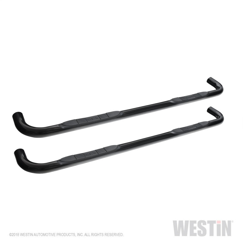 Load image into Gallery viewer, Westin 2019 Chevrolet Silverado/Sierra 1500 Crew Cab E-Series 3 Nerf Step Bars - Black
