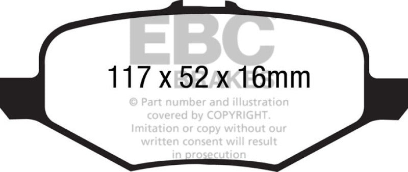 Load image into Gallery viewer, EBC 13+ Ford Explorer 3.5 Twin Turbo 4WD Yellowstuff Rear Brake Pads
