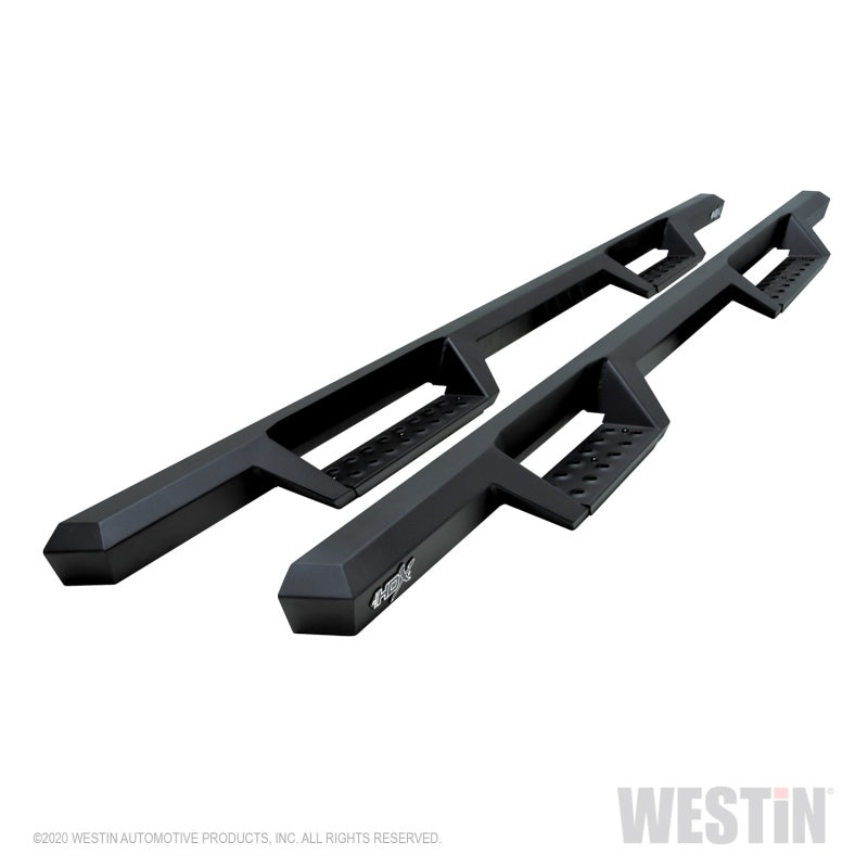 Load image into Gallery viewer, Westin 04-13 Chevy Silverado 1500 Crew Cab 2004-2013 HDX Drop Nerf Step Bars - Textured Black
