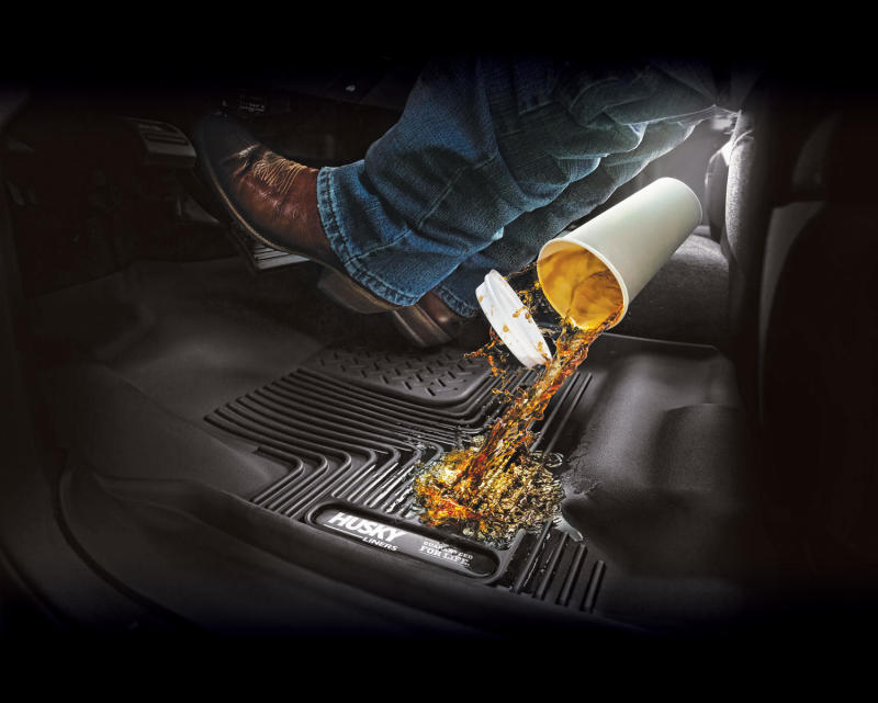 Load image into Gallery viewer, Husky Liners 2019 Chevy Silverado 1500 Crew Cab X-Act Contour Front Black Floor Liners

