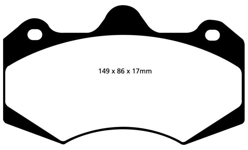 Load image into Gallery viewer, EBC 01-04 Aston Martin Vanquish 5.9 (AP Caliper) Yellowstuff Front Brake Pads
