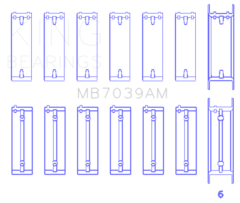 Load image into Gallery viewer, King BMW M51/M57 (Size STD) Main Bearing Set
