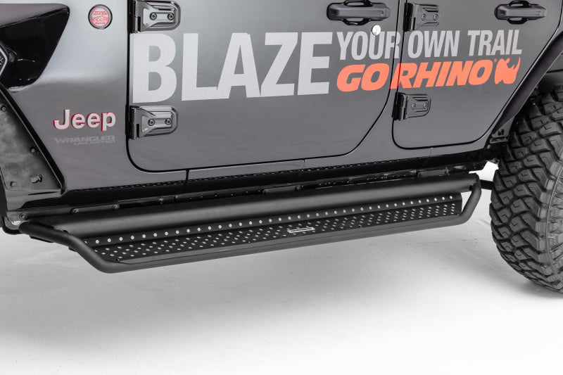 Load image into Gallery viewer, Go Rhino Dominator Extreme D1 Side Steps - Tex Blk - 73in
