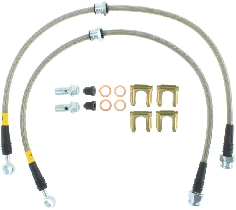 Load image into Gallery viewer, StopTech 95-99 Mitsubishi Eclipse Stainless Steel Front Brake Lines
