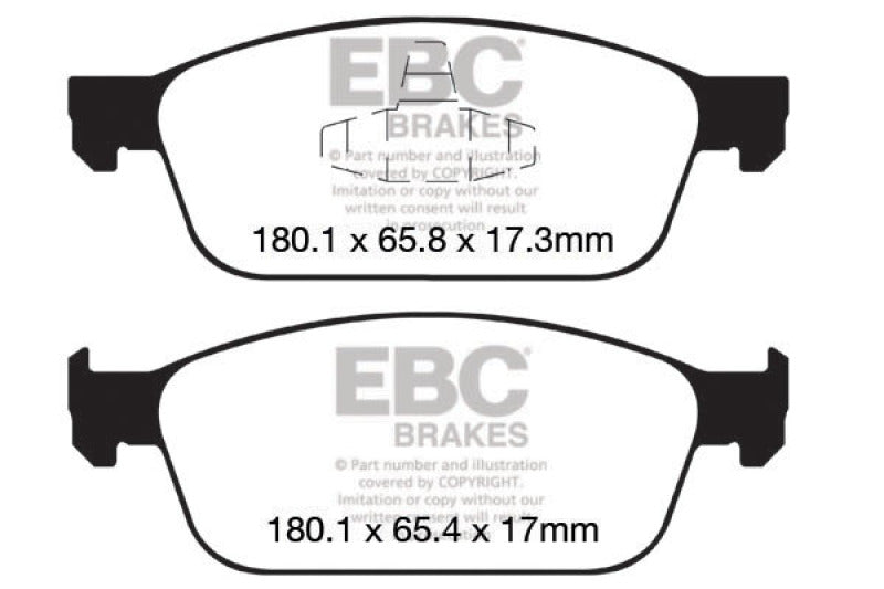 Load image into Gallery viewer, EBC 12+ Ford Focus 2.0 Turbo ST Redstuff Front Brake Pads
