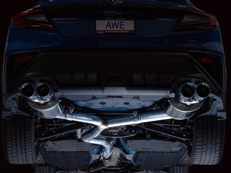 Load image into Gallery viewer, AWE Tuning 2022+ VB Subaru WRX Touring Edition Exhaust - Chrome Silver Tips
