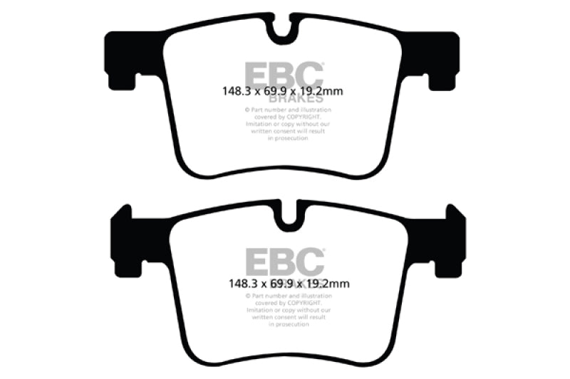 Load image into Gallery viewer, EBC 11+ BMW X3 2.0 Turbo (F25) Ultimax2 Front Brake Pads
