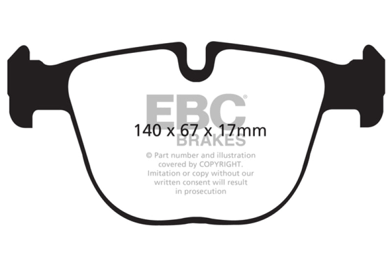 Load image into Gallery viewer, EBC 10+ BMW X5M 4.4 Twin Turbo Redstuff Rear Brake Pads

