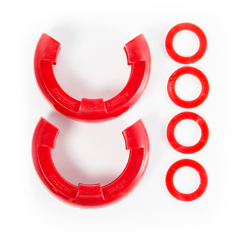 Load image into Gallery viewer, Rugged Ridge Red 7/8in D-Ring Isolator Kit
