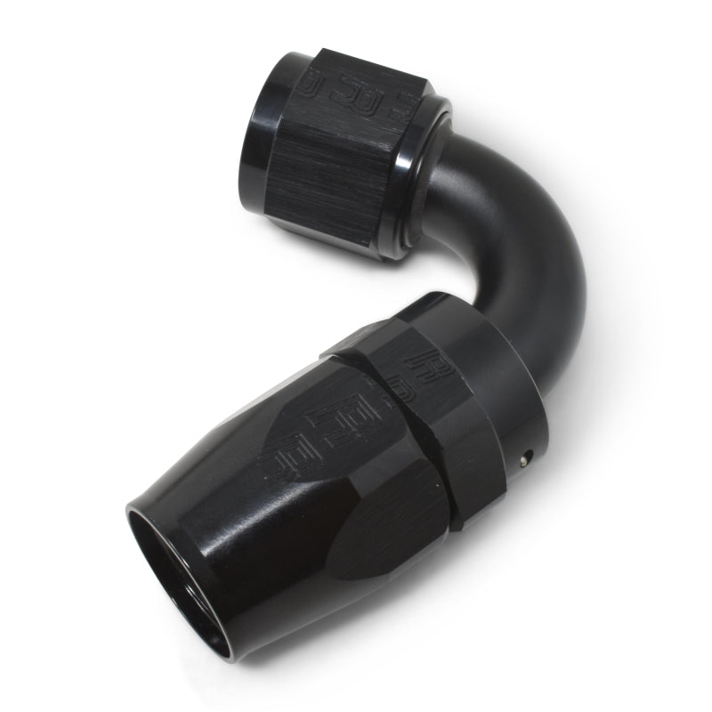Load image into Gallery viewer, Russell Performance -6 AN Black 120 Degree Full Flow Swivel Hose End
