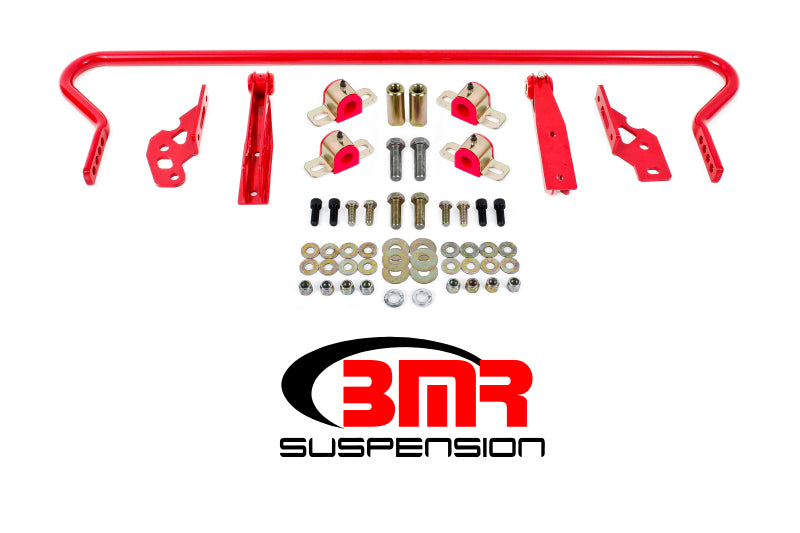 Load image into Gallery viewer, BMR 11-14 S197 Mustang Rear Hollow 25mm Adj. Sway Bar Kit w/ Bushings - Red
