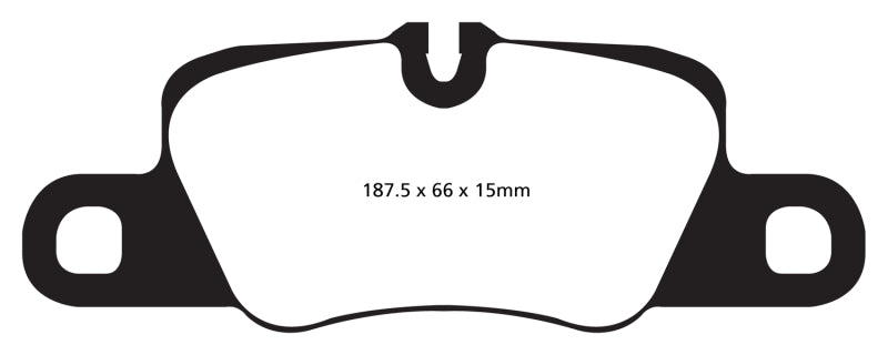 Load image into Gallery viewer, EBC 12-15 Porsche 911 (991) (Cast Iron Rotor only) 3.8 Carrera S Yellowstuff Rear Brake Pads
