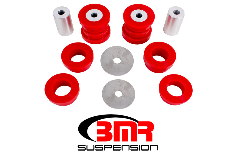 Load image into Gallery viewer, BMR 15-17 S550 Mustang Rear Cradle Bushing Kit (Polyurethane) - Red
