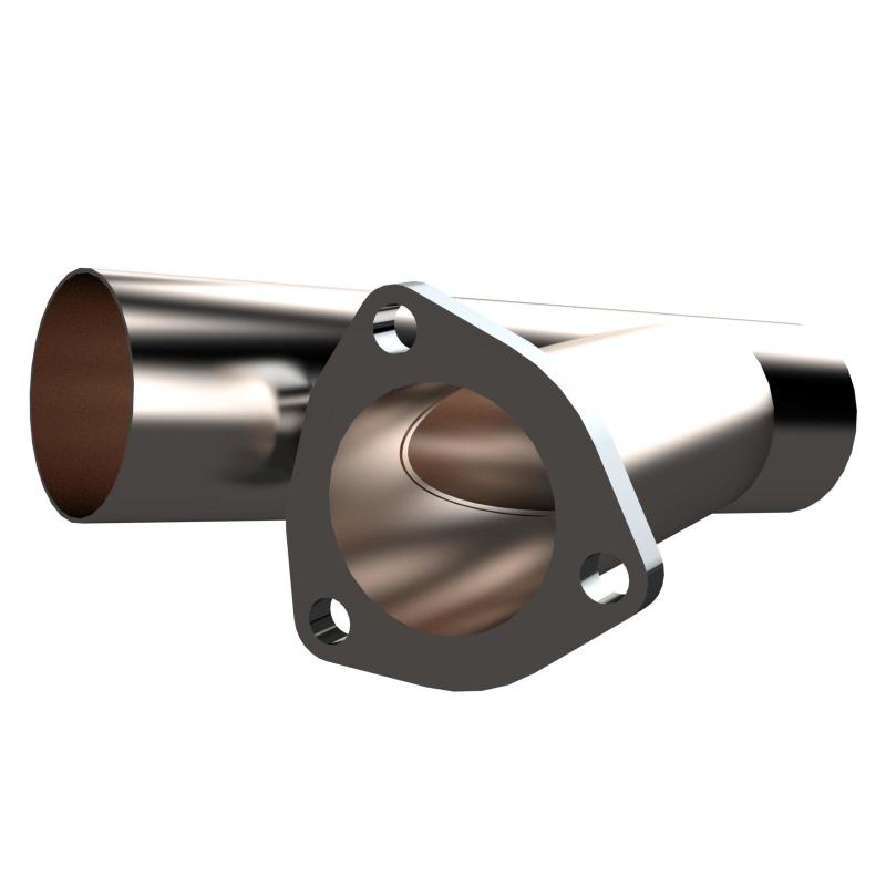 Load image into Gallery viewer, QTP 2.5in Weld-On QTEC Exhaust Cutout Y-Pipe
