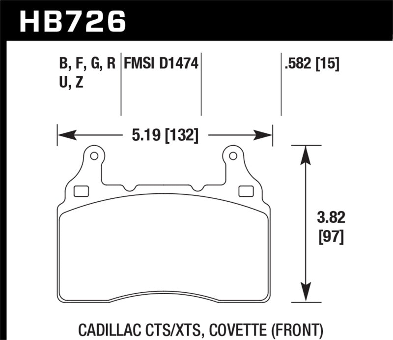 Load image into Gallery viewer, Hawk 2010-2015 Chevy Camaro SS HPS Street Front Brake Pads
