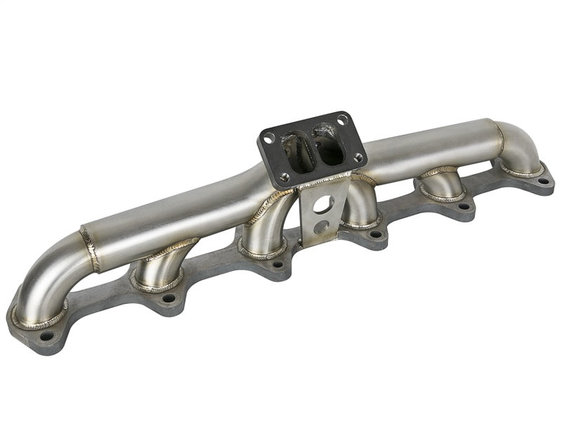 Load image into Gallery viewer, aFe Twisted Steel Header Turbo Manifold (T3) 98.5-02 Dodge Diesel Trucks L6 5.9L (td)

