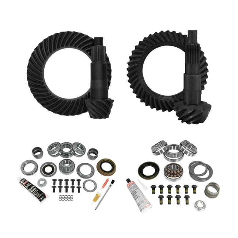 Load image into Gallery viewer, Yukon Gear &amp; Install Kit Package Jeep JL Non-Rubicon D44 (M220) R / D30 (M186) F - 4.88 Ratio
