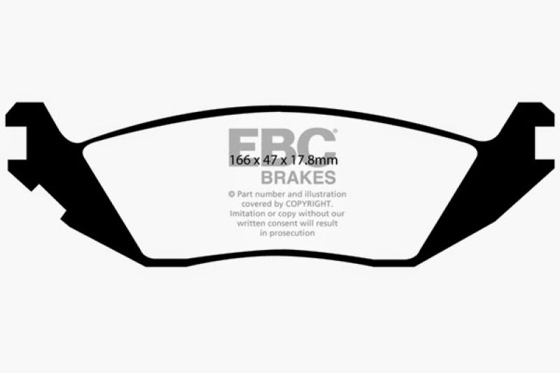 Load image into Gallery viewer, EBC 06-09 Chrysler Aspen 4.7 Greenstuff Rear Brake Pads
