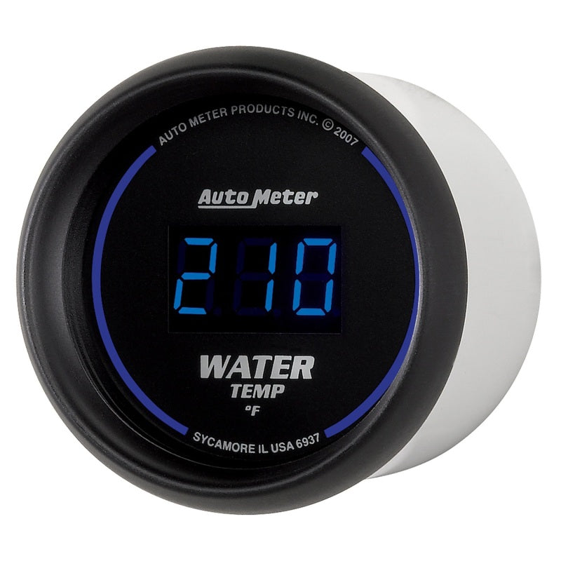 Load image into Gallery viewer, Autometer Cobalt Digital 52.4mm Black 0-300 deg F Water Temperature Gauge
