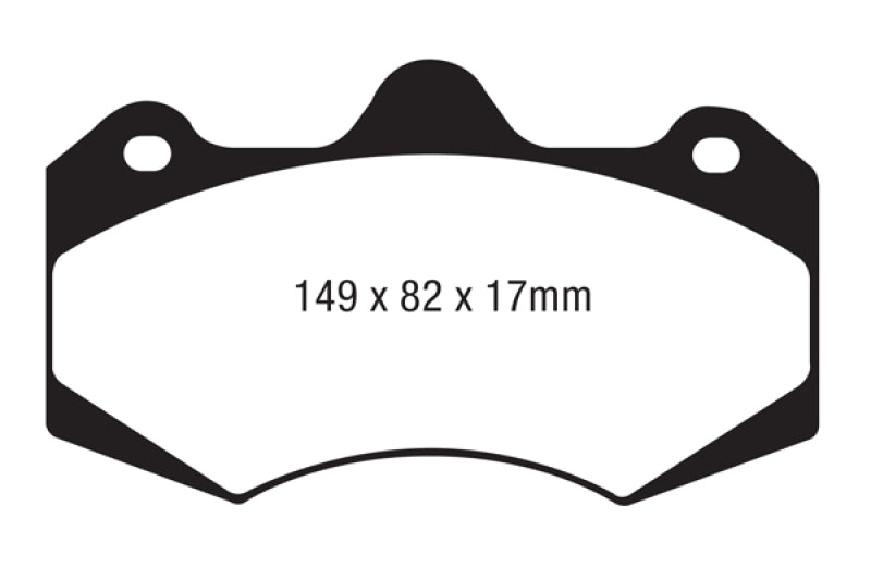 Load image into Gallery viewer, EBC AP Racing Caliper CP7040 Yellowstuff Brake Pads

