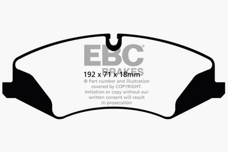 Load image into Gallery viewer, EBC 14+ Land Rover LR4 3.0 Supercharged Greenstuff Front Brake Pads
