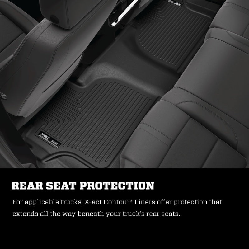 Load image into Gallery viewer, Husky Liners 2019 Chevy Silverado 1500 Crew Cab X-Act Contour Front Black Floor Liners
