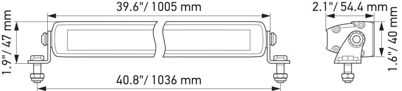 Load image into Gallery viewer, Hella Universal Black Magic 40in Thin Light Bar - Driving Beam
