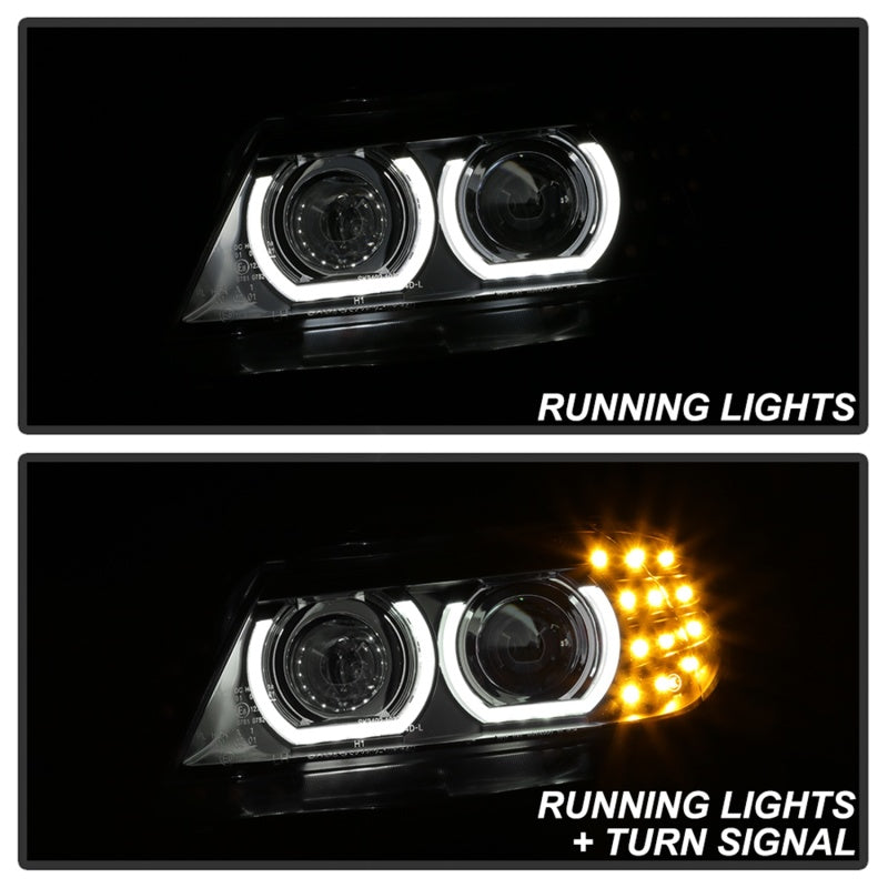 Load image into Gallery viewer, Spyder 09-12 BMW E90 3-Series 4DR HID w/ AFS Only - LED Turn - Black - PRO-YD-BMWE9009-AFSHID-BK
