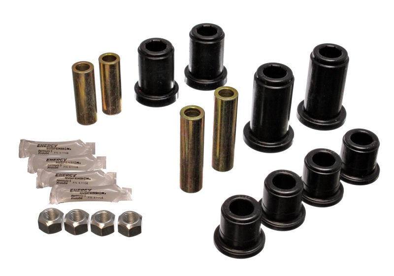 Load image into Gallery viewer, Energy Suspension 01-06 GM Silverado C2500 HD 2WD/K2500 HD 4WD Blk Front End Control Arm Bushing Set
