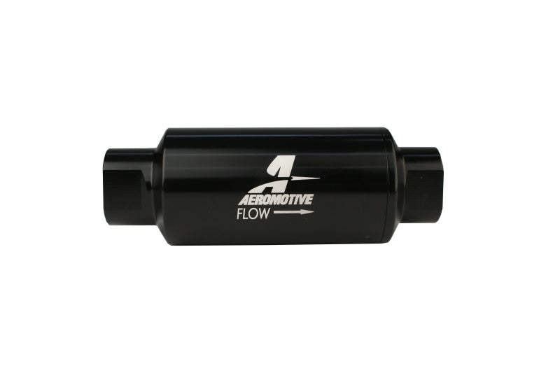Load image into Gallery viewer, Aeromotive In-Line Filter - AN-10 - Black - 100 Micron
