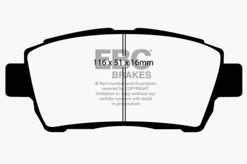 Load image into Gallery viewer, EBC 11-15 Scion IQ 1.3 Yellowstuff Front Brake Pads
