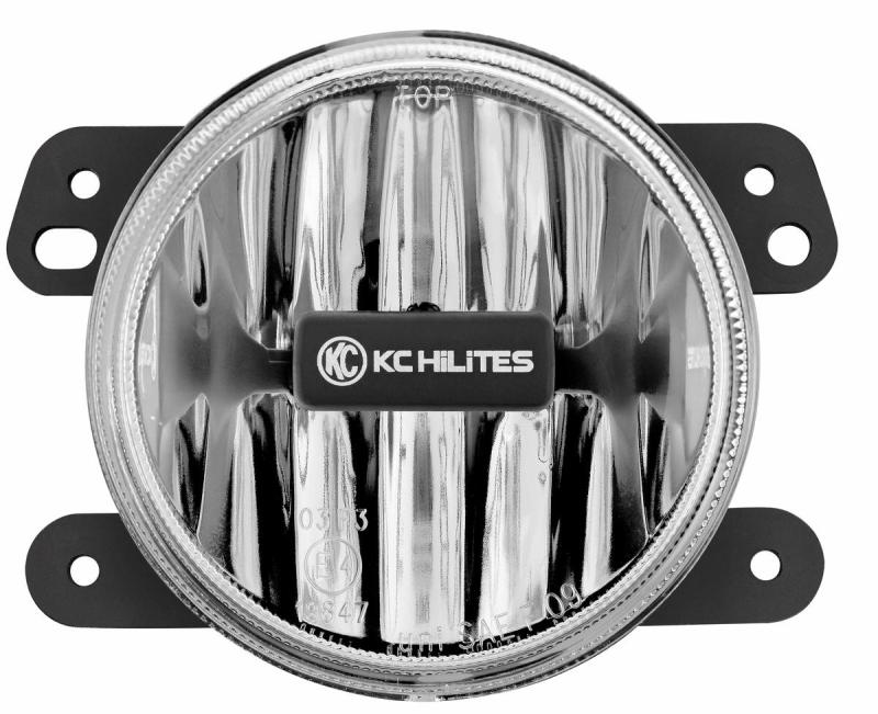 Load image into Gallery viewer, KC HiLiTES 10-18 Jeep JK 4in. Gravity G4 LED Light 10w SAE/ECE Clear Fog Beam (Single)
