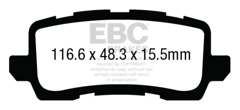 Load image into Gallery viewer, EBC 13+ Acura RLX 3.5 Yellowstuff Rear Brake Pads
