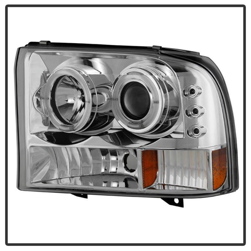 Load image into Gallery viewer, Spyder Ford F250 Super Duty 99-04 Projector Version 2 LED Halo LED Chrm PRO-YD-FF25099-1P-G2-C
