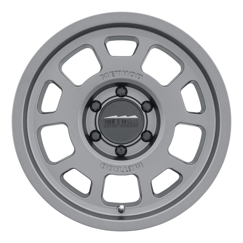 Load image into Gallery viewer, Method MR705 17x8.5 0mm Offset 6x5.5 106.25mm CB Titanium Wheel
