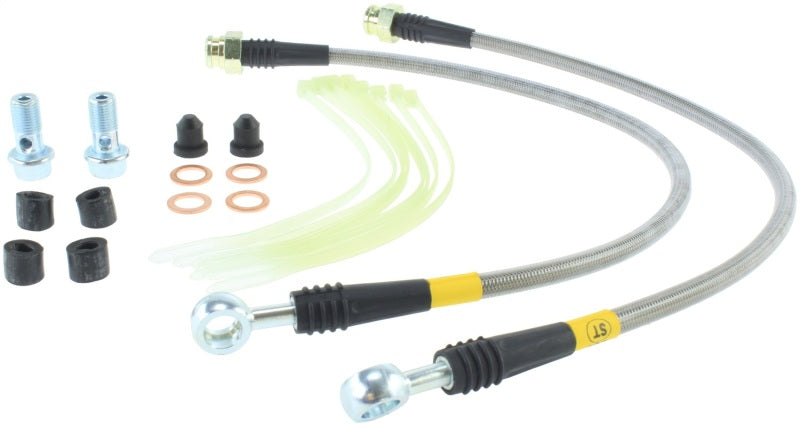 Load image into Gallery viewer, StopTech 11-14 Jeep Grand Cherokee (all) Stainless Steel Front Brake Lines
