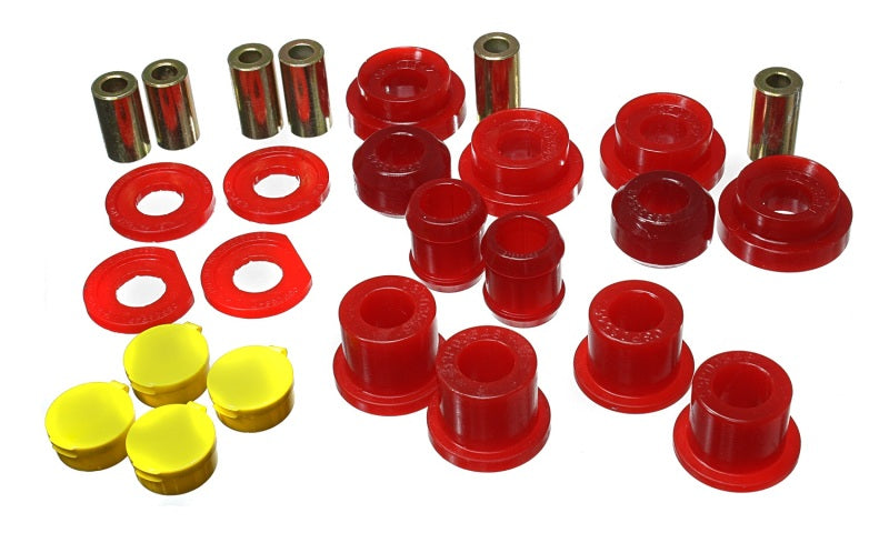 Load image into Gallery viewer, Energy Suspension 06-11 Honda Civic Red Rear Lower Trailing Arm and Lower Knuckle Bushing Set
