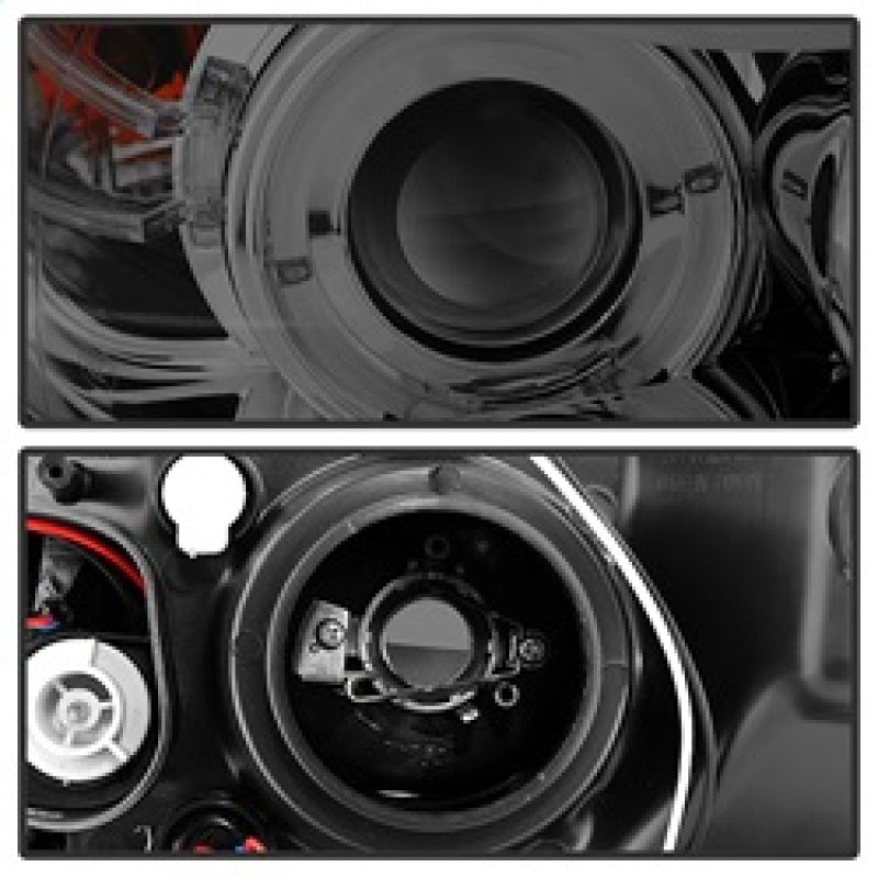 Load image into Gallery viewer, Spyder BMW E90 3-Series 06-08 (4 dr) Proj LED Halo Amber Reflctr Rplc Bulb Smke PRO-YD-BMWE9005-AM-S
