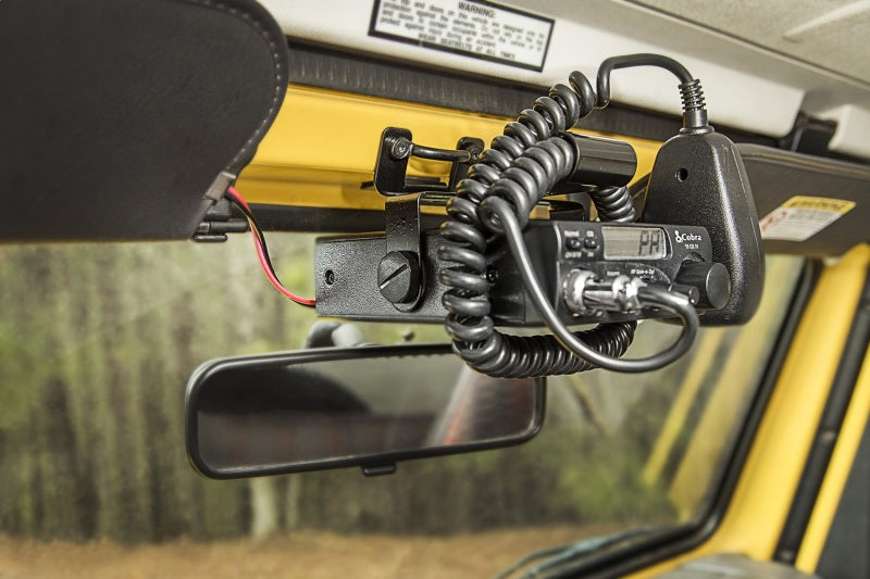 Load image into Gallery viewer, Rugged Ridge CB Radio Mount Windshield 97-02 Jeep Wrangler TJ
