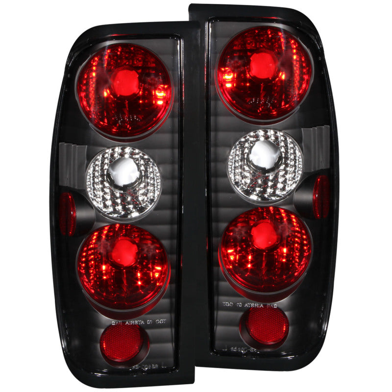 Load image into Gallery viewer, ANZO 1998-2004 Nissan Frontier Taillights Black
