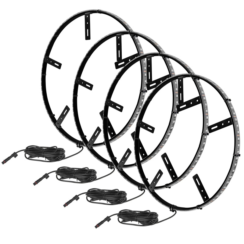 Load image into Gallery viewer, Oracle LED Illuminated Wheel Rings - Double LED - White
