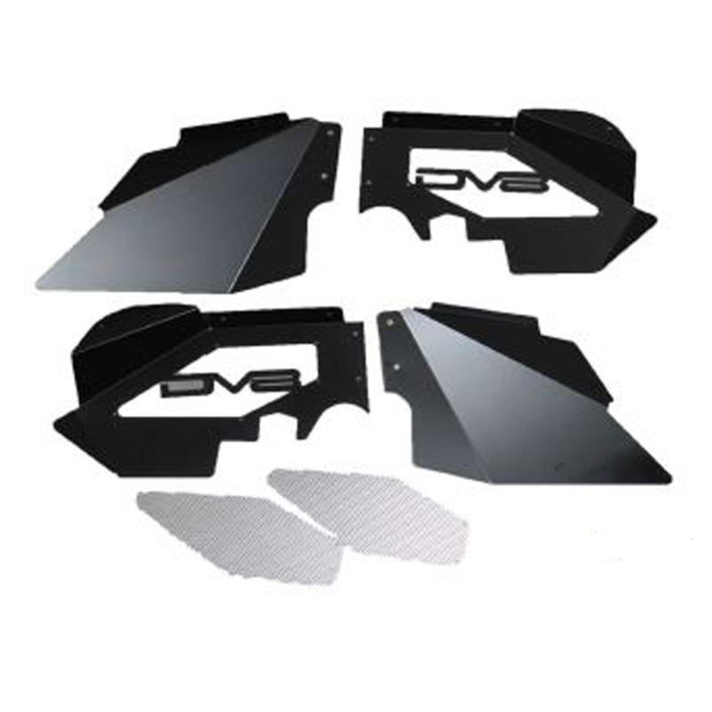 Load image into Gallery viewer, DV8 Offroad 07-18 Jeep Wrangler JK Front Aluminum Inner Fender - Black
