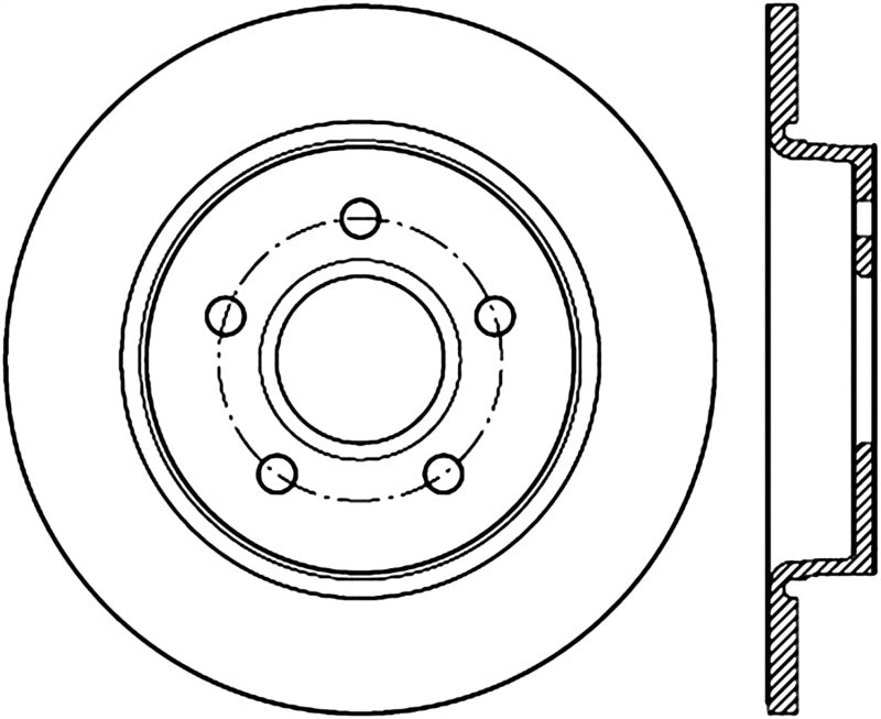 Load image into Gallery viewer, StopTech 13 Ford Focus ST Slotted Right Rear Rotor
